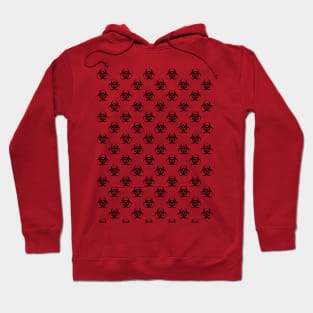 biohazard symbol pattern Hoodie